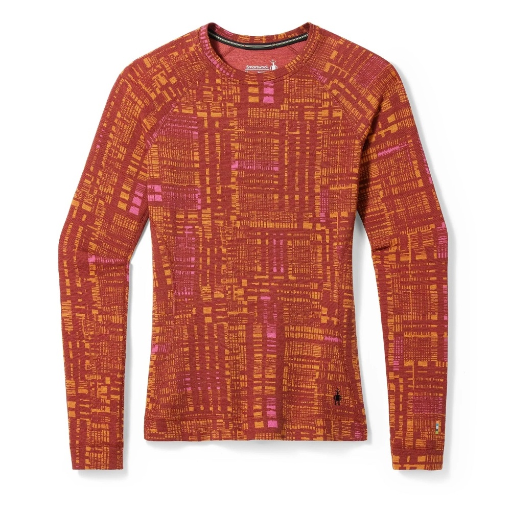 Smartwool Women’s Classic Thermal Merino Wool Crew – Slim Fit, Pecan Brown Digi